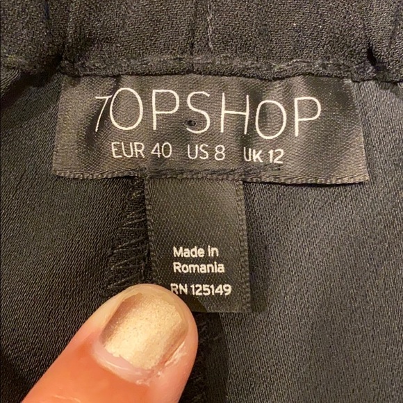 Topshop Tilly Structured Mini Skort Shorts, NWOT - Picture 6 of 10